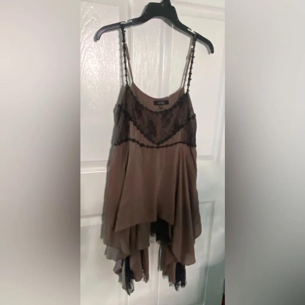 ANGL Brown & Black Tunic Size Medium - Picture 9 of 11